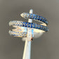 0.72ct Sapphire Swirl Nail Ring