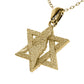 Land of David Pendant in Solid 14K Yellow Gold