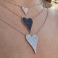 0.84ct Jumbo Pave Diamond Heart Pendant in 14K White Gold