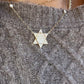 0.70ct Diamond Star Of David on Diamond by the Yard PaperClip Chain in 14K Yellow Gold