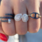 0.72ct Sapphire Swirl Nail Ring