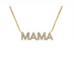 0.12ct Diamond ‘MAMA’ Pendant in 14K Yellow Gold