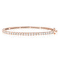 1.65ct Diamond Half-Way Bangle in 14K White Gold