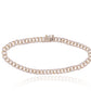 1.54ctw Petite Cuban Link Diamond Bracelet in 14K Gold