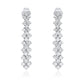 1.35ct Diamond Drop Earrings in 14K Rose Gold
