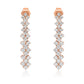 1.35ct Diamond Drop Earrings in 14K White Gold